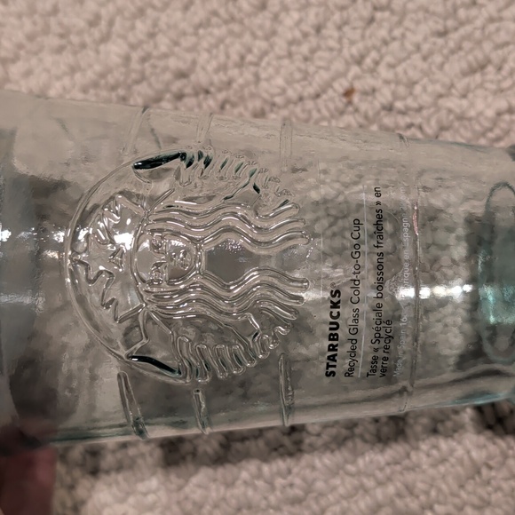 2 Starbucks recycled glass tumbler 16oz - Straws not Included - Picture 3 of 4